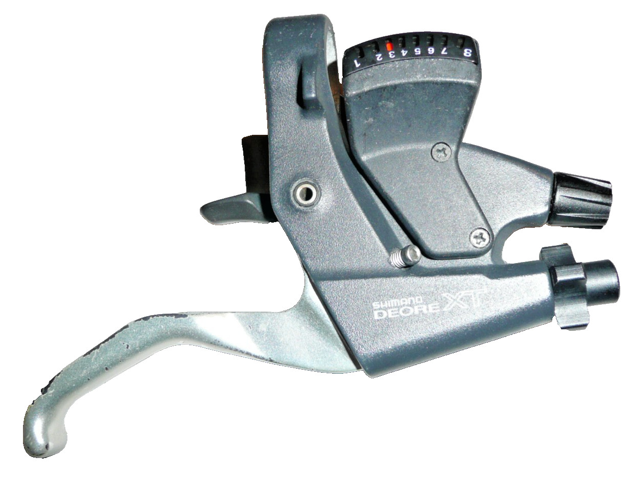 Shimano Deore XT ST-M739 Shifters Brake Levers Combo – 3 x 8 Speed – Nice!