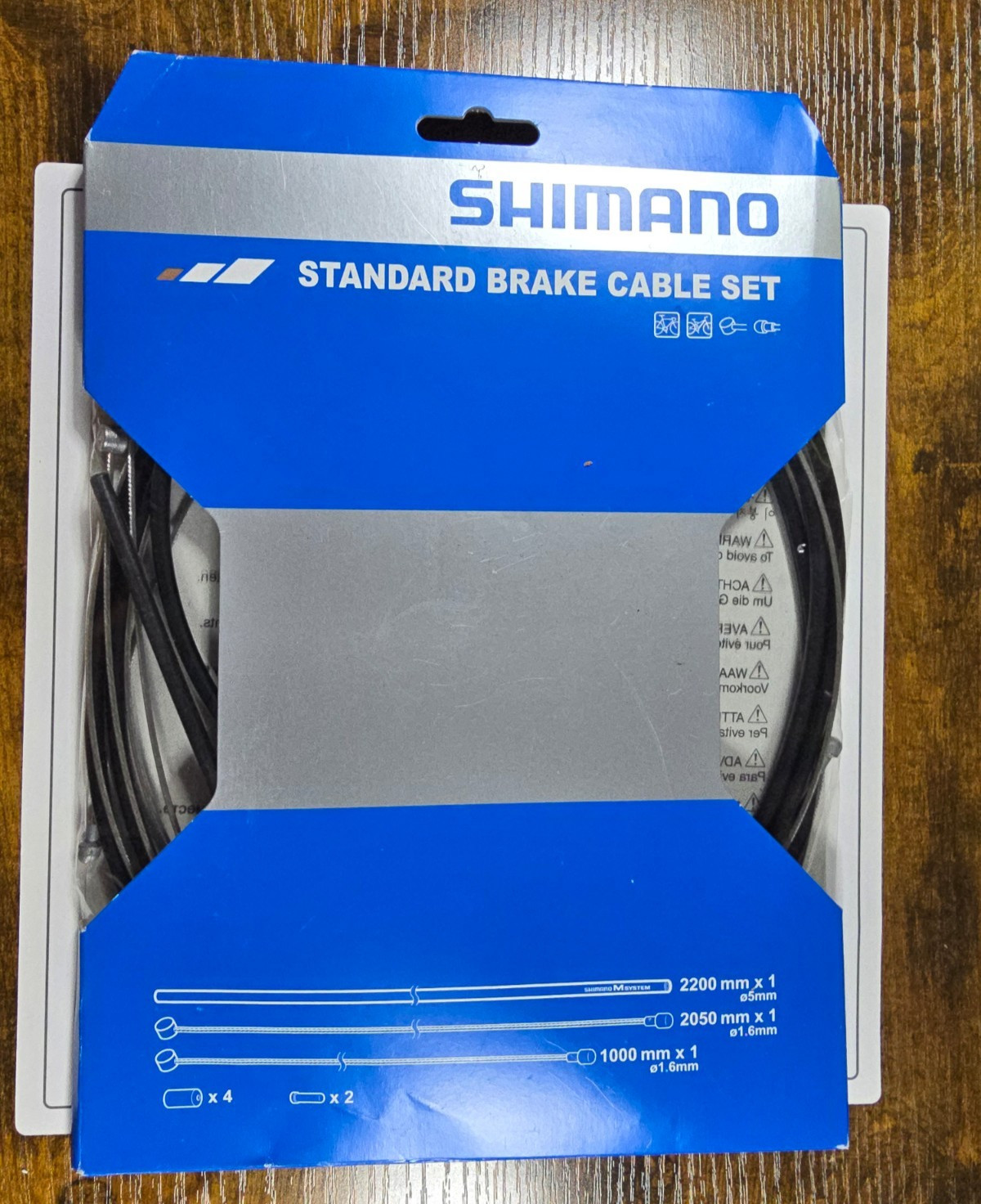 Shimano Y80098022 Standard Brake Cable Set Black MTB Road Bike New
