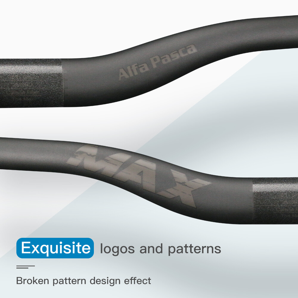 Carbon MTB Handlebar Mountain Bicycle Flat Riser Handle Bars 31.8mm Alfa Pasca