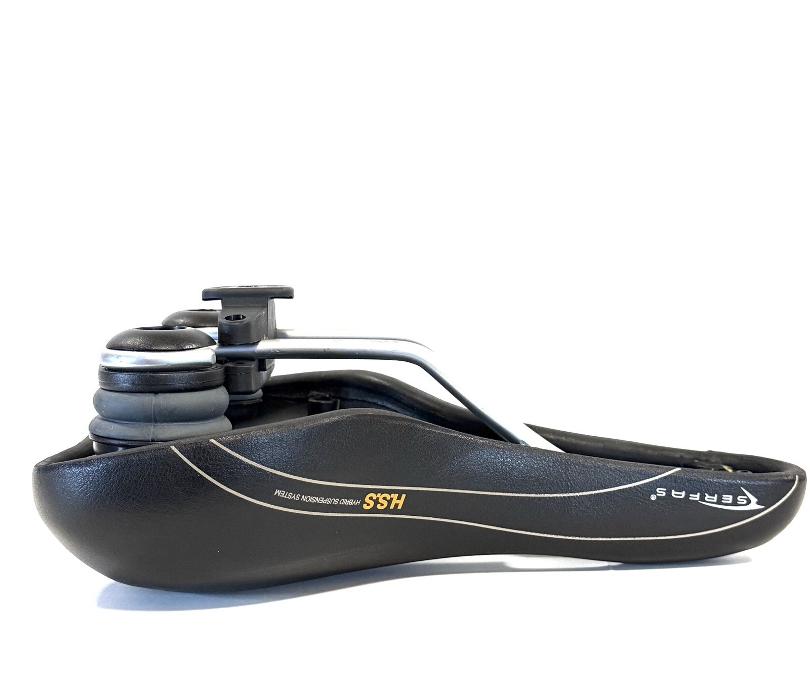 Serfas EG-8240C E-Gel Hybrid Elastomer Bicycle Saddle Comfort Seat Black