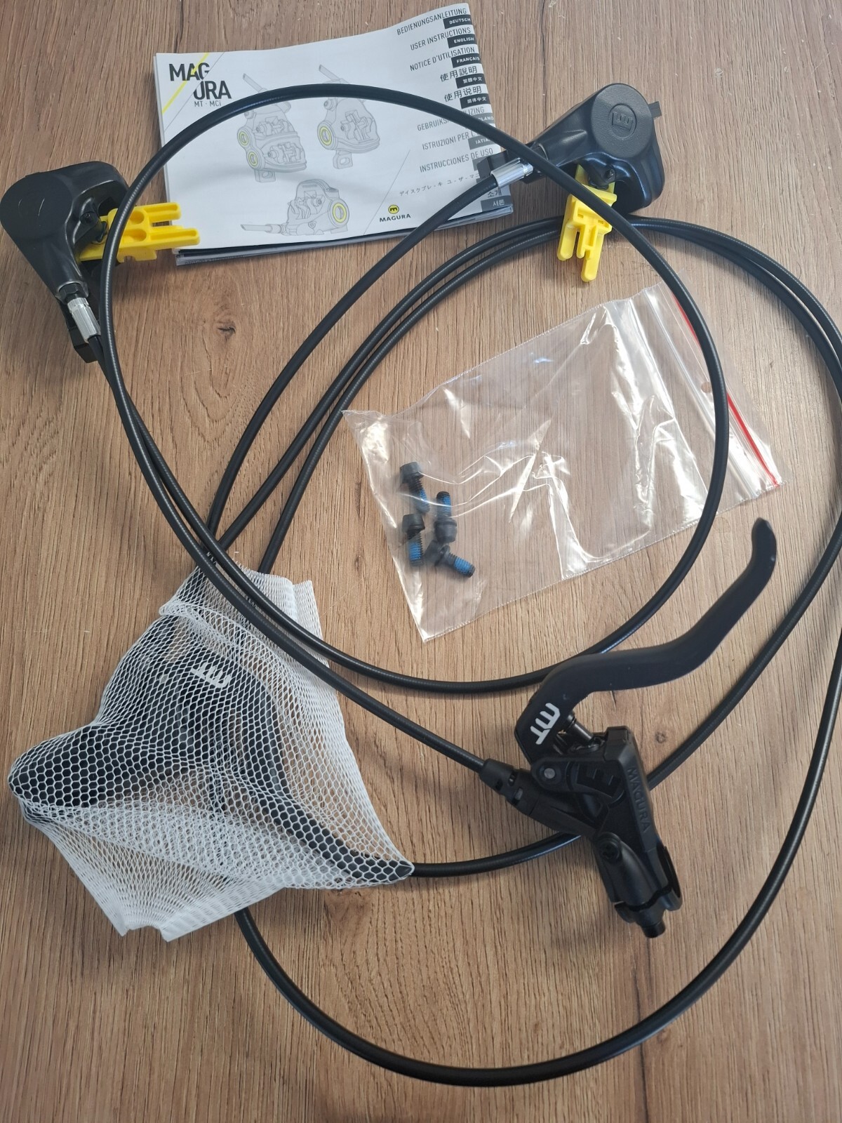 MAGURA MT4 Hydraulic Disc Brake Set – Front & Rear – 1000 / 2000 mm MTB