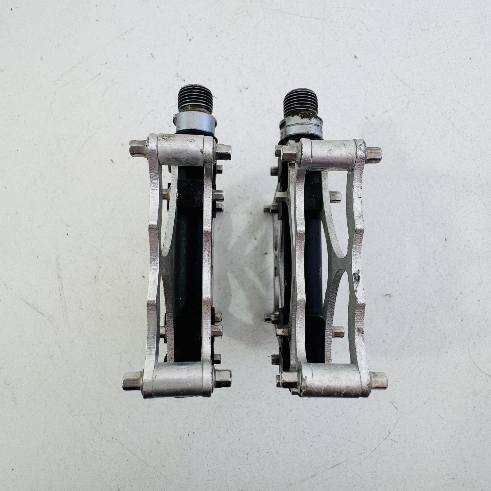 RockBros Palin Platform Bike Pedals Silver Black 9/16 In Flat MTB BMX CNC A80