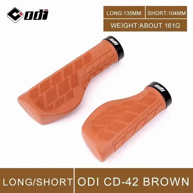 MTB Bike Handlebar Grips Ergonomic Rubber Anti Slip Long Short Bicycle Grips