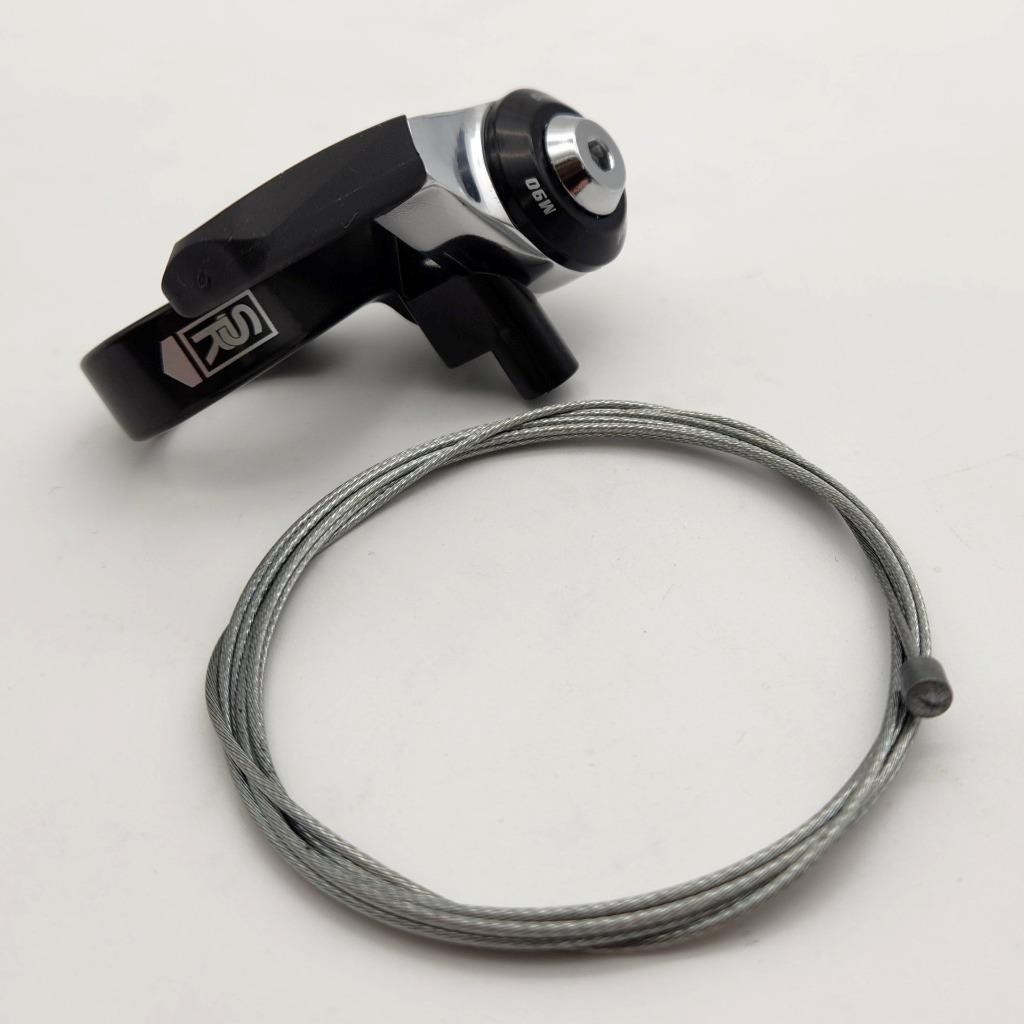 SunRace SLM96 Left 3-Speed Thumb Friction Shifter for Bicycle Black/Silver OPEN
