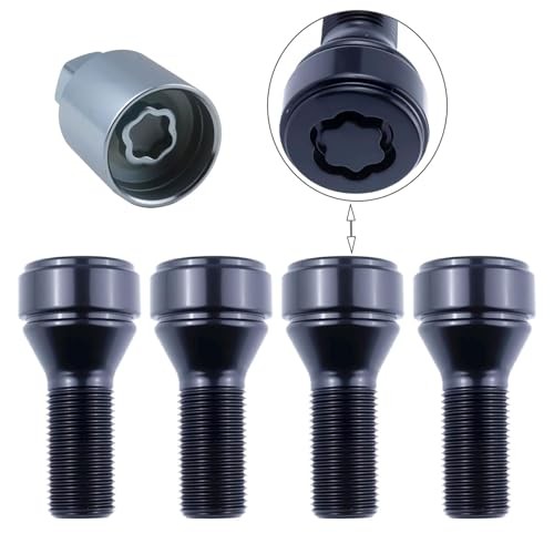 Lockable Wheel Bolt Rim Locks M14x1.25 Compatible with BMW 228i 328d 328i 335i