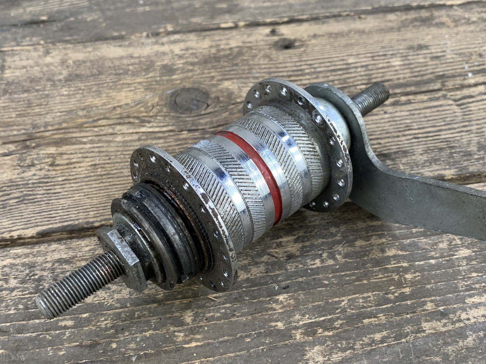 Bendix 36h Red Stripe Rear Hub Coaster Brake Old School Vintage Knurled