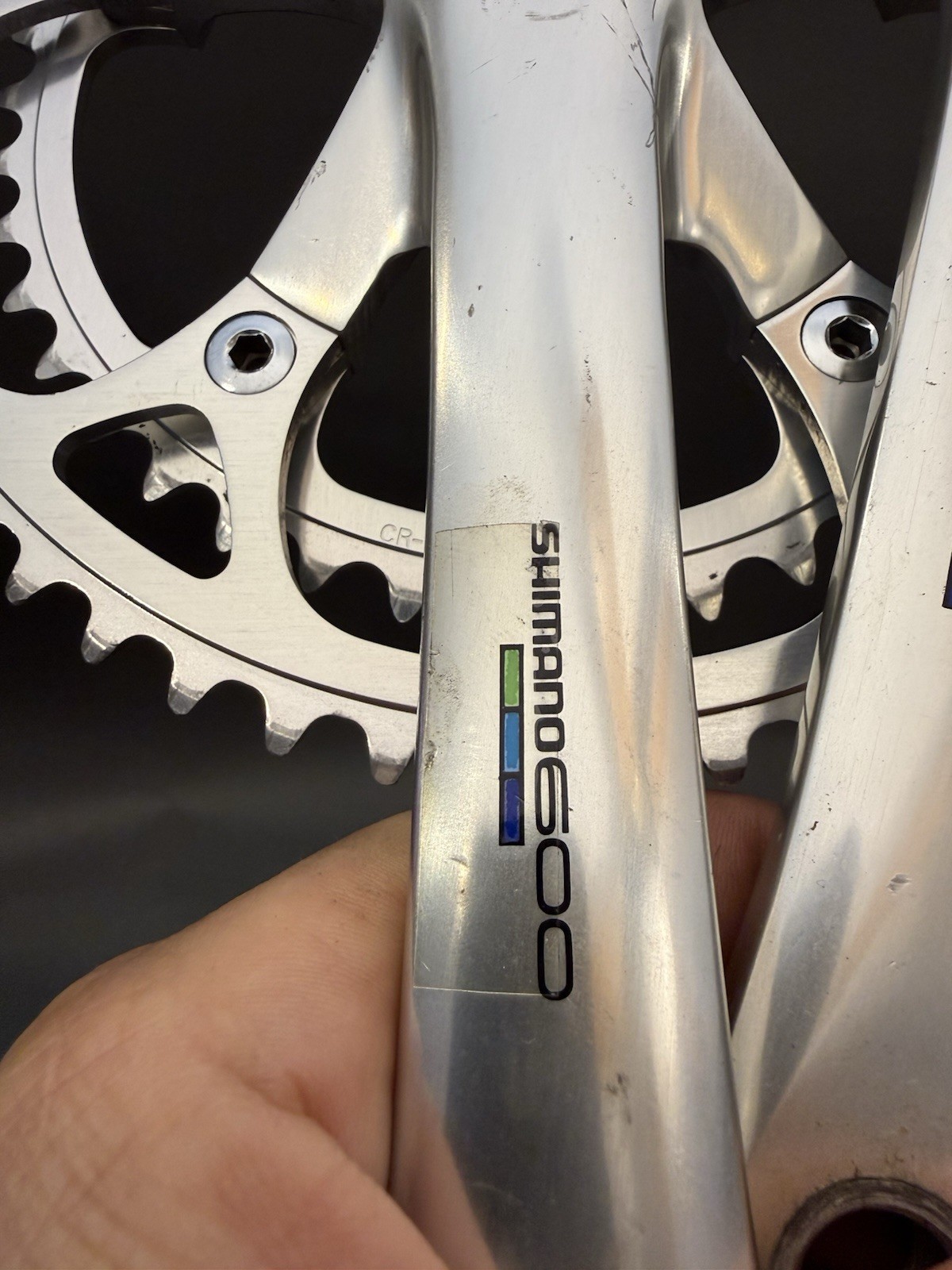 Shimano 600 Ultegra FC-6400 Crankset 170mm 52T/42T. Only Has 2 Rides On It.