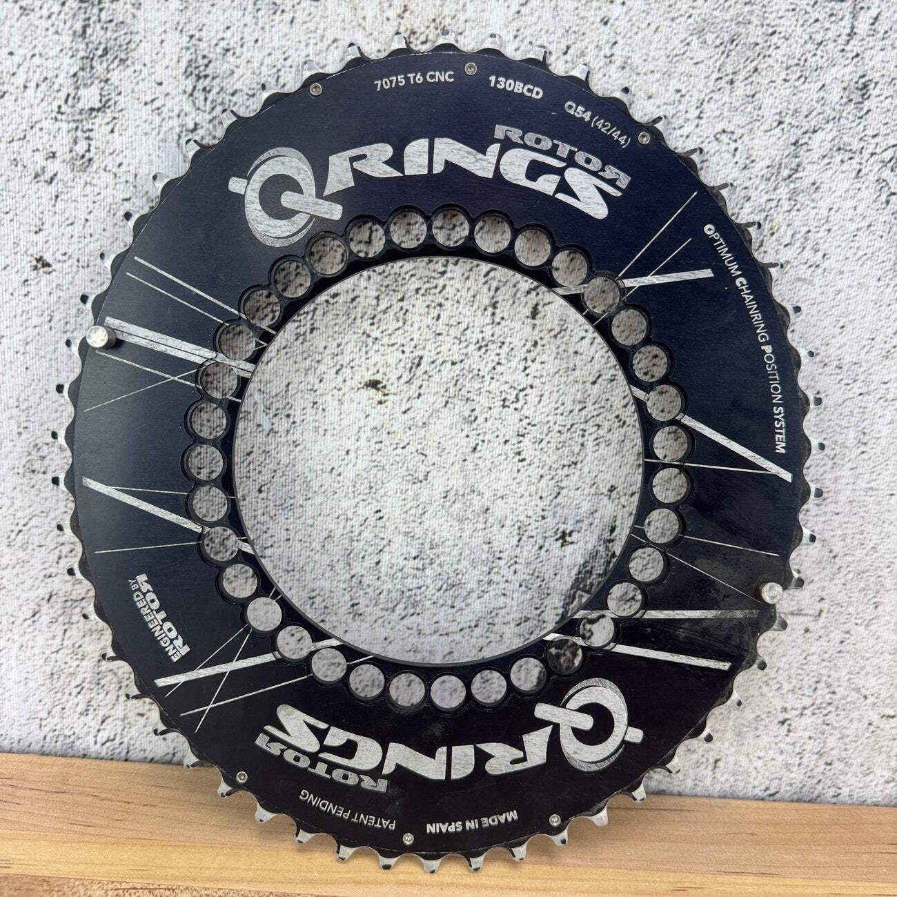 Rotor Q Rings Oval 130 BCD 54/42t 11-Speed Bike Chainring Set 228g