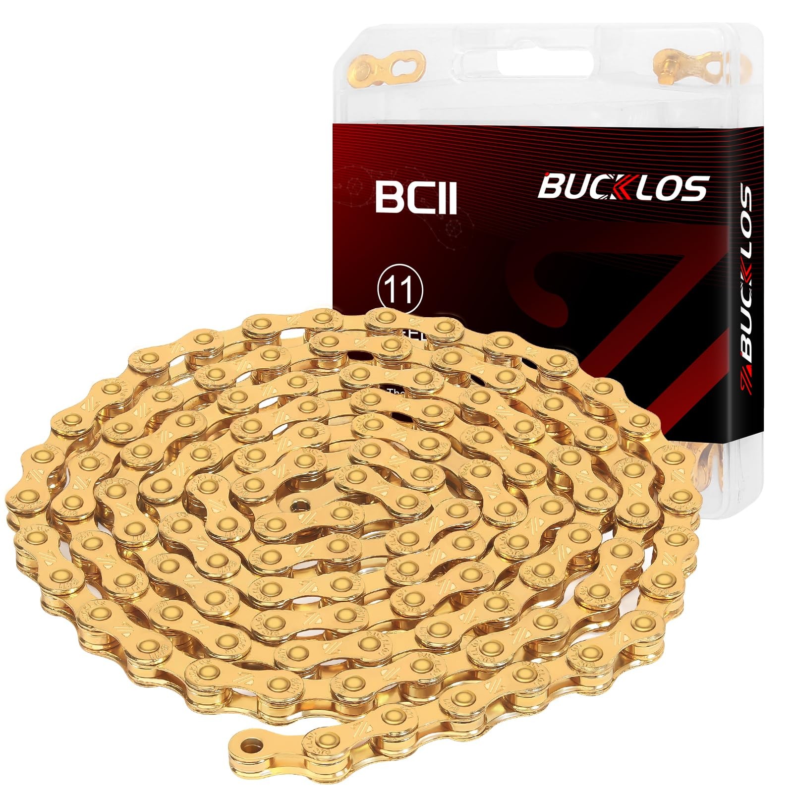 BUCKLOS 6/7/8/9/10/11/12 Speed Bike Chain,Bicycle Chain for Road Bike/E-Bike/Mou