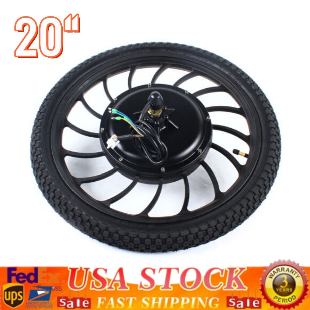 20 Inch Electric Bicycle Rear Wheel Hub E-Bike Disc Brake Tail Wheel 6Hole Type!