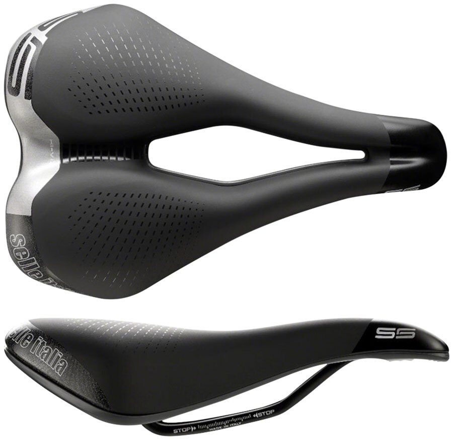 Selle Italia Max S 5 Superflow Saddle – Black 180mm Width Chromoly Rails