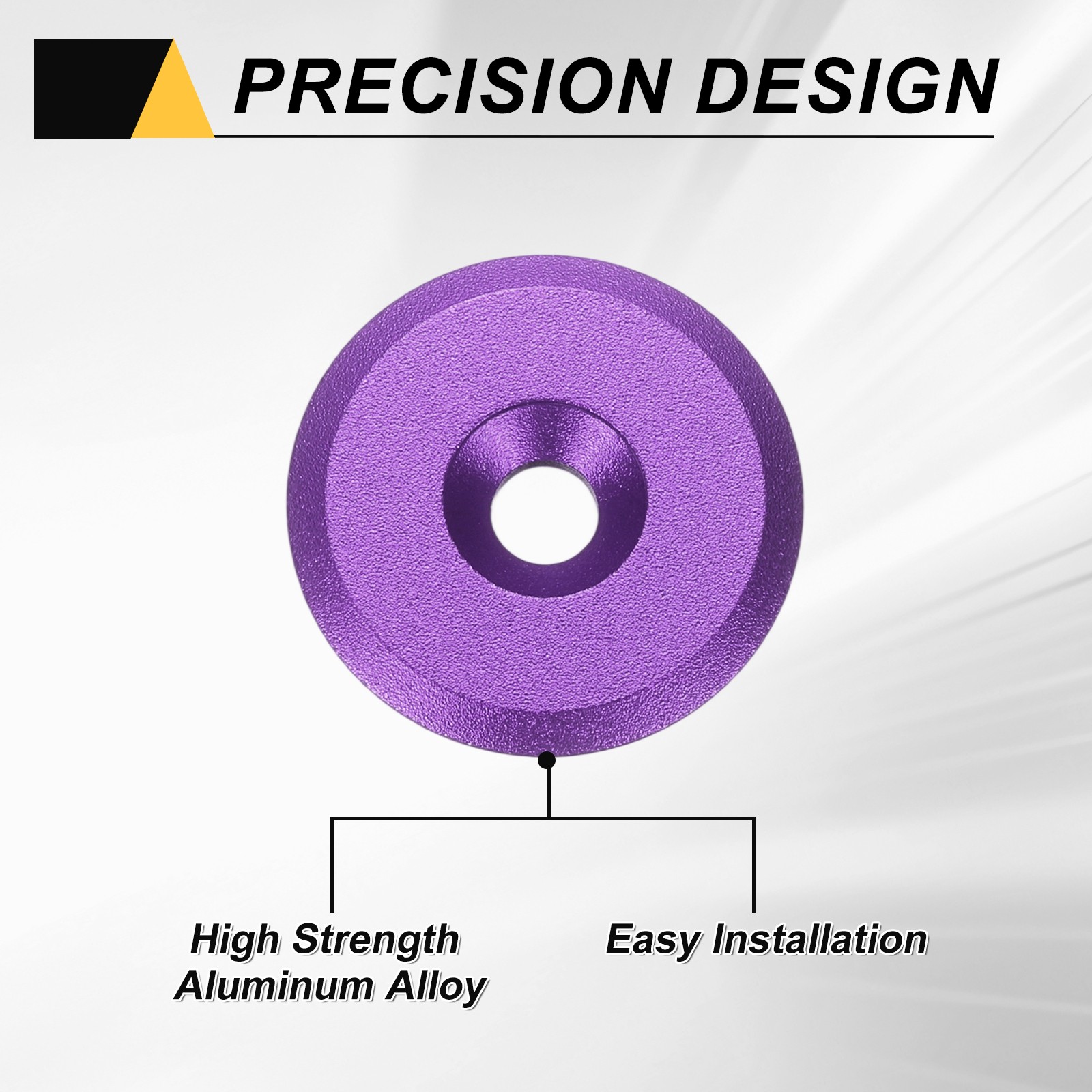 Bicycle Headset Stem Top Cap 1-1/4″ OD Matte Surface with M6 Bolt Purple