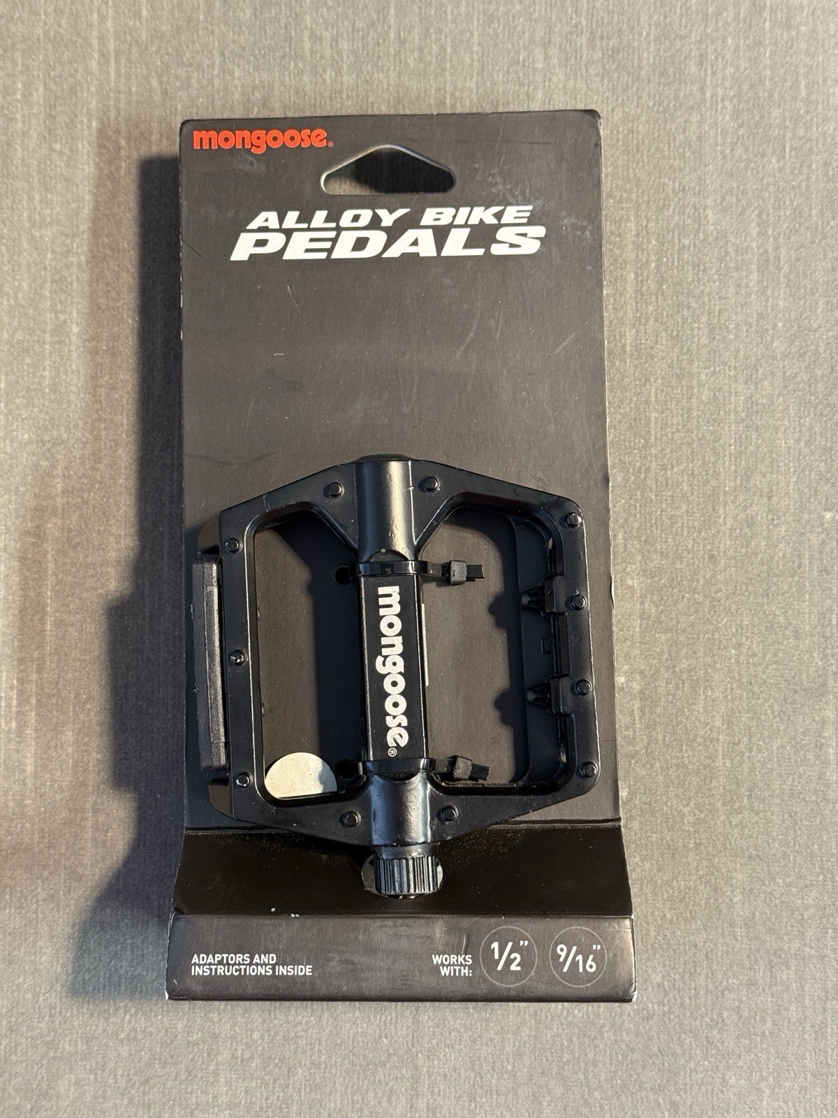 Mountain Bike Pedals Alloy Lightweight with Reflectors Fits 1/2 9/16