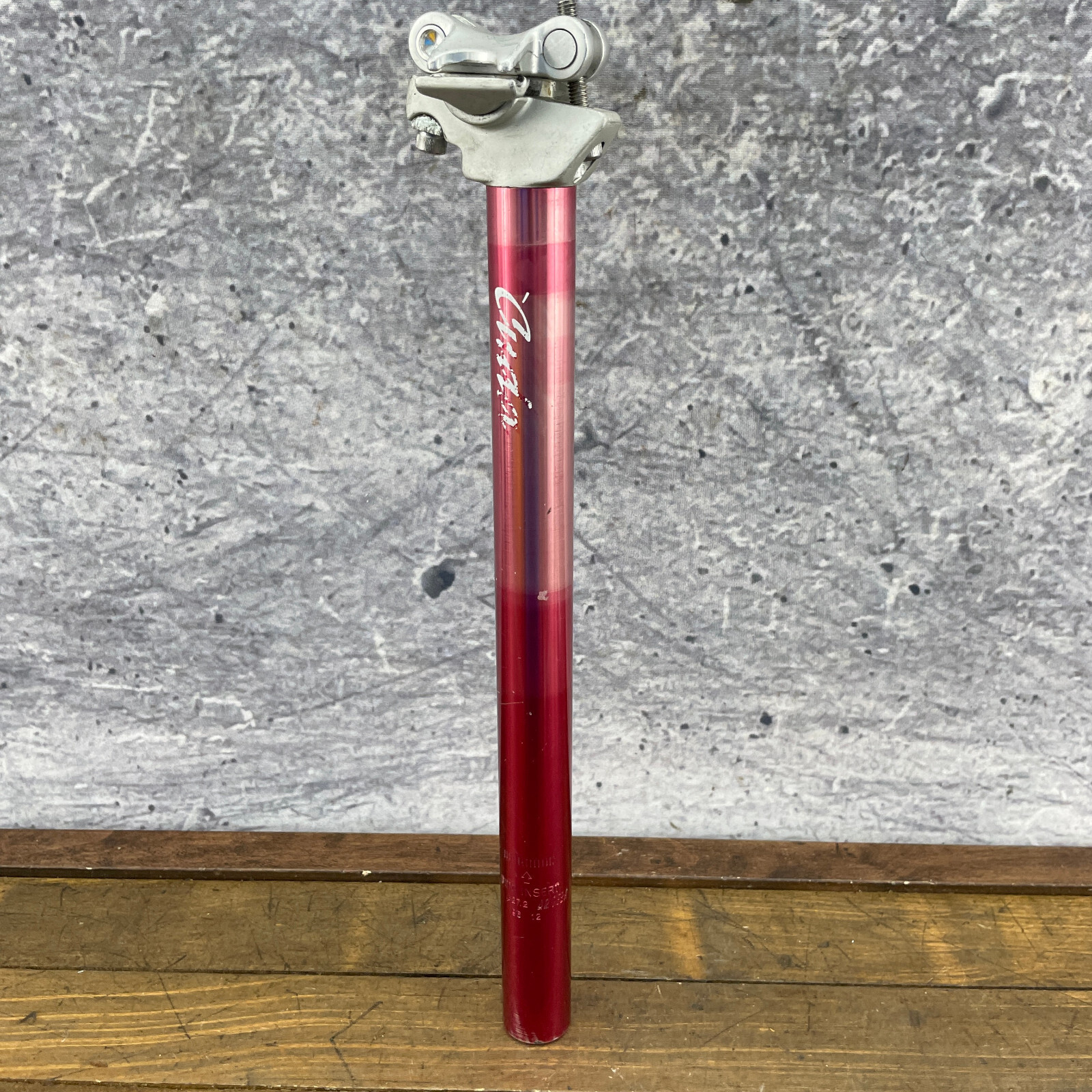 Vintage Cuda Seatpost 27.2 mm Red Barracuda 2 Bolt 350 mm Vintage 90s MTB Faded
