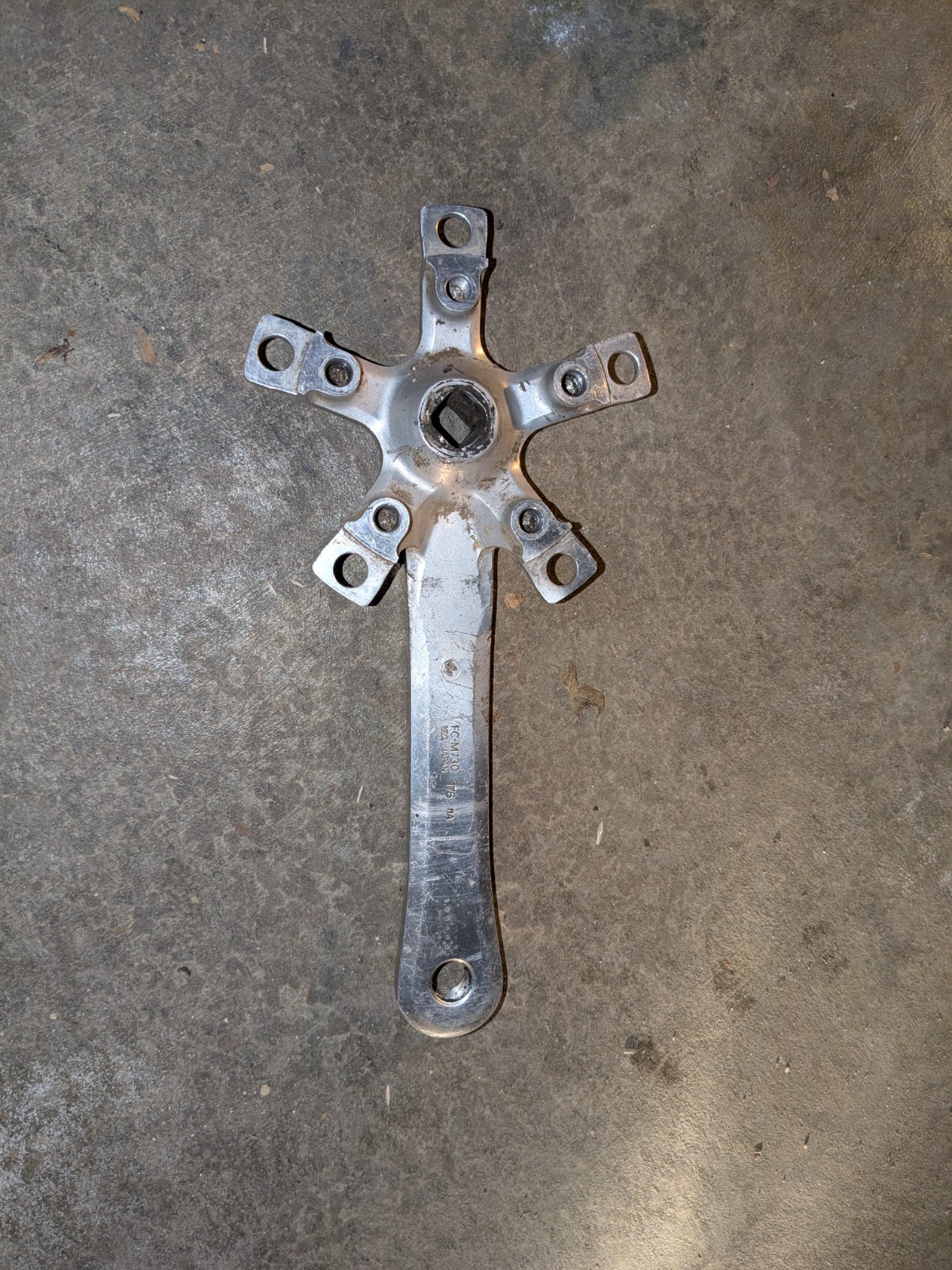 Shimano Deore-XT FC- M730 right side crank arm 175 mm silver