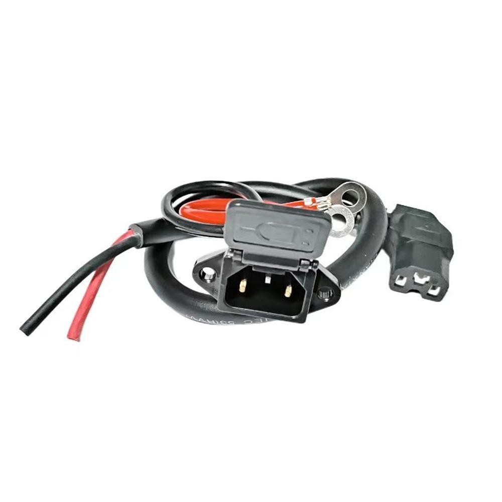 Electric Bike Battery Charging Socket Male / Female plug Battery Charger cable