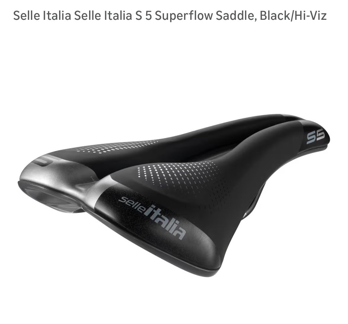 Selle Italia S 5 Superflow Road Bike Saddle Hi-Viz – Comfortable Gel Bike Sea…