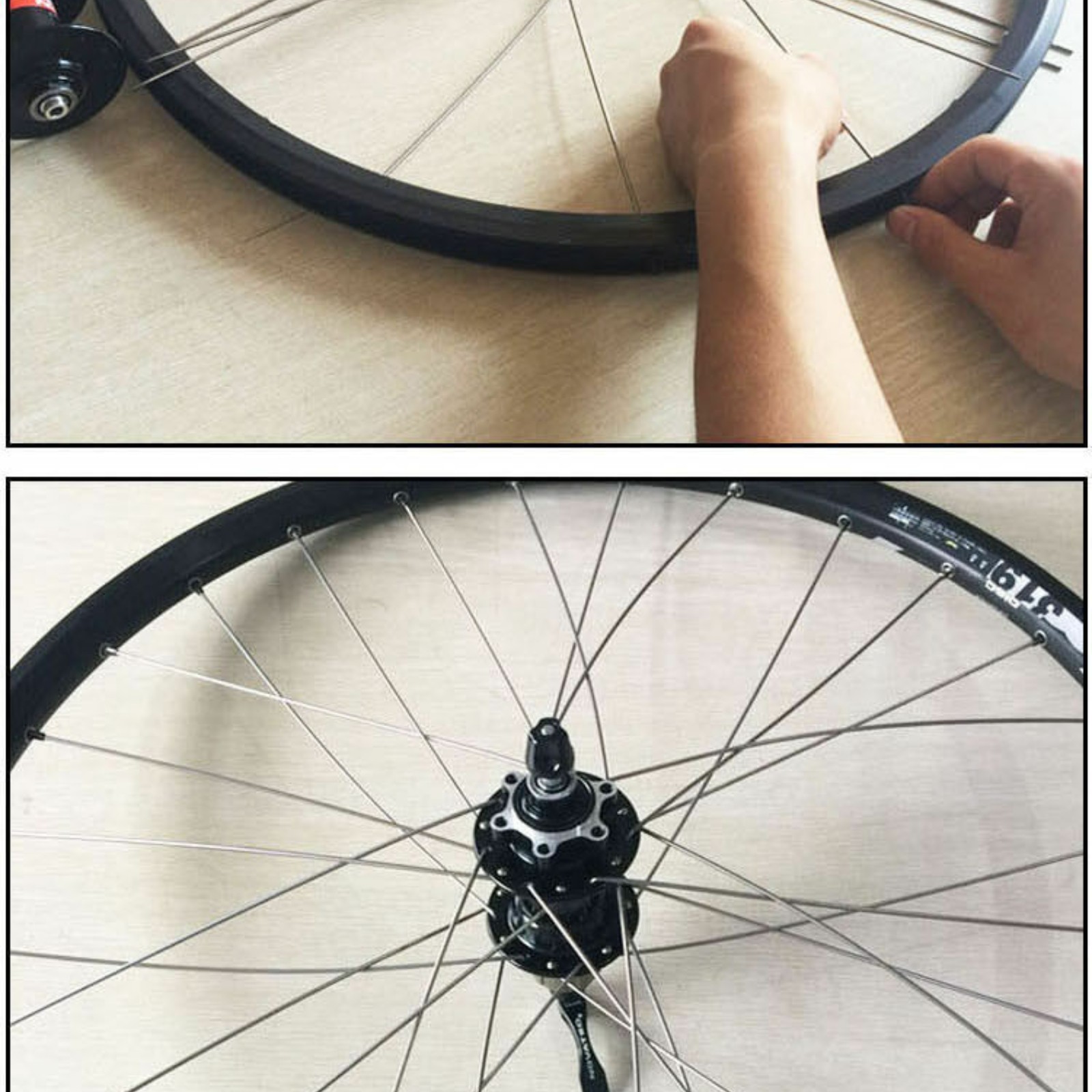 HOT! 36Pcs Titanium Alloy Bicycle Wheel Bicycle Spokes Can Be Customized Length