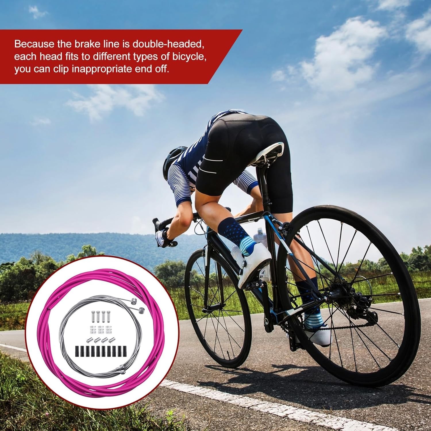 Comprehensive Bike Repair Set – Durable Brake and Derailleur Cables Included
