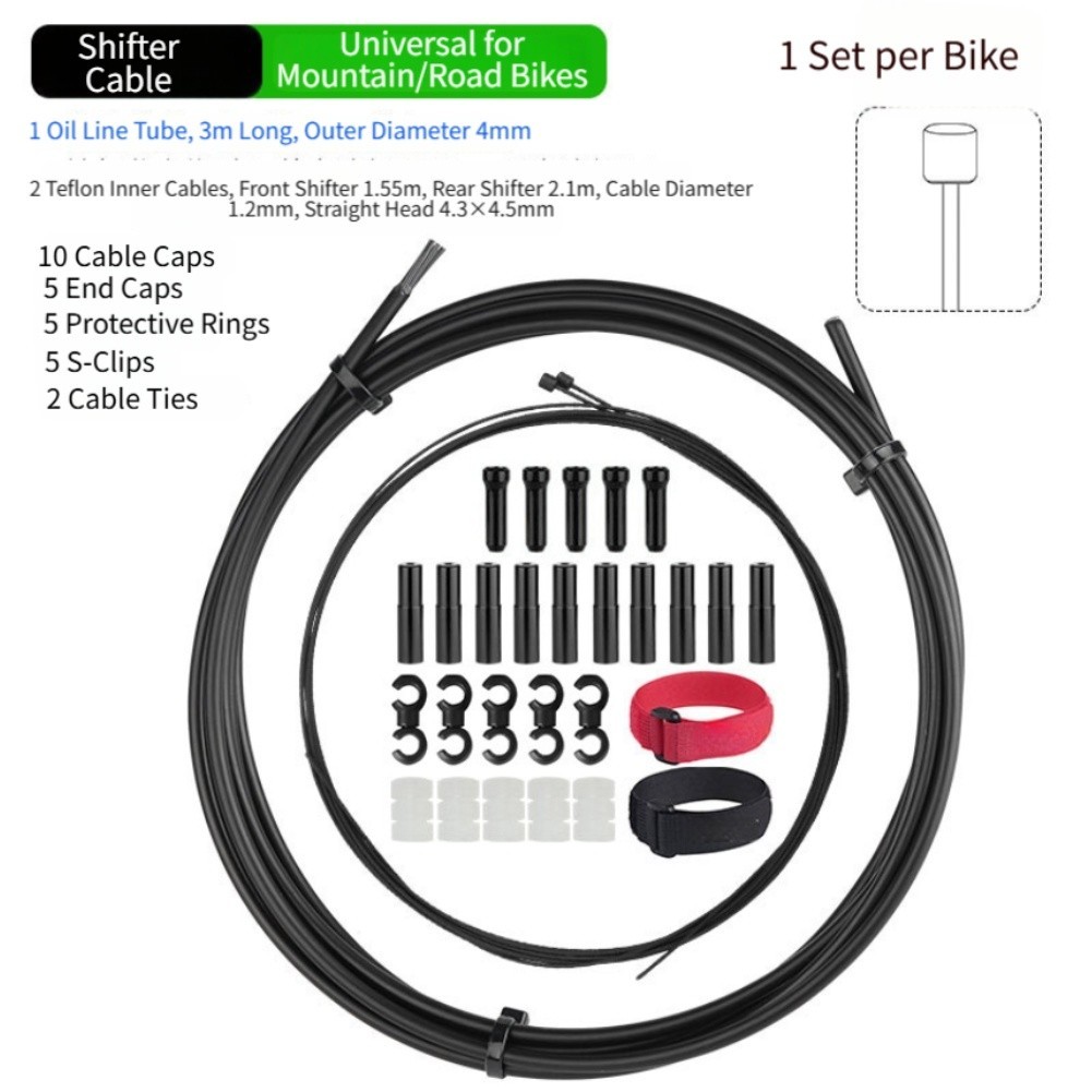 3 Meter Bike Brake and Shift Cable Housing with High Carbon Steel Layers
