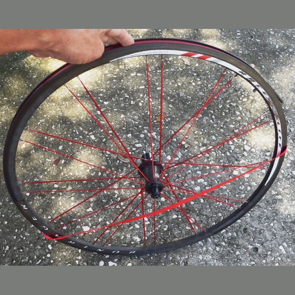 Red Bicycle Wheel Rim Strips – 700c x 20mm – 2 pack – Alternative to Rim Tape