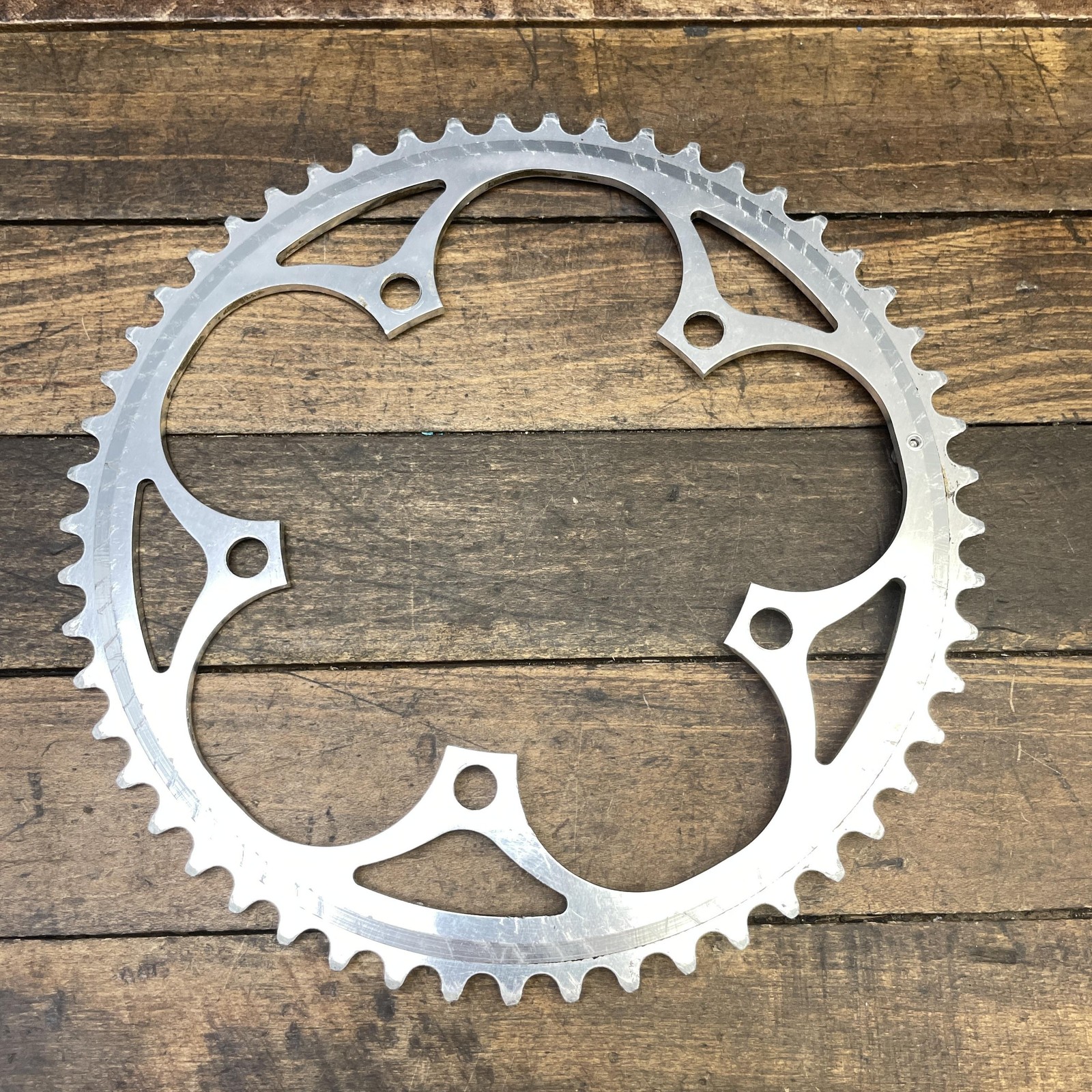 Vintage Shimano 53t Chainring 130 BCD 5-Arm Silver Aluminum Road Bike 53 Tooth