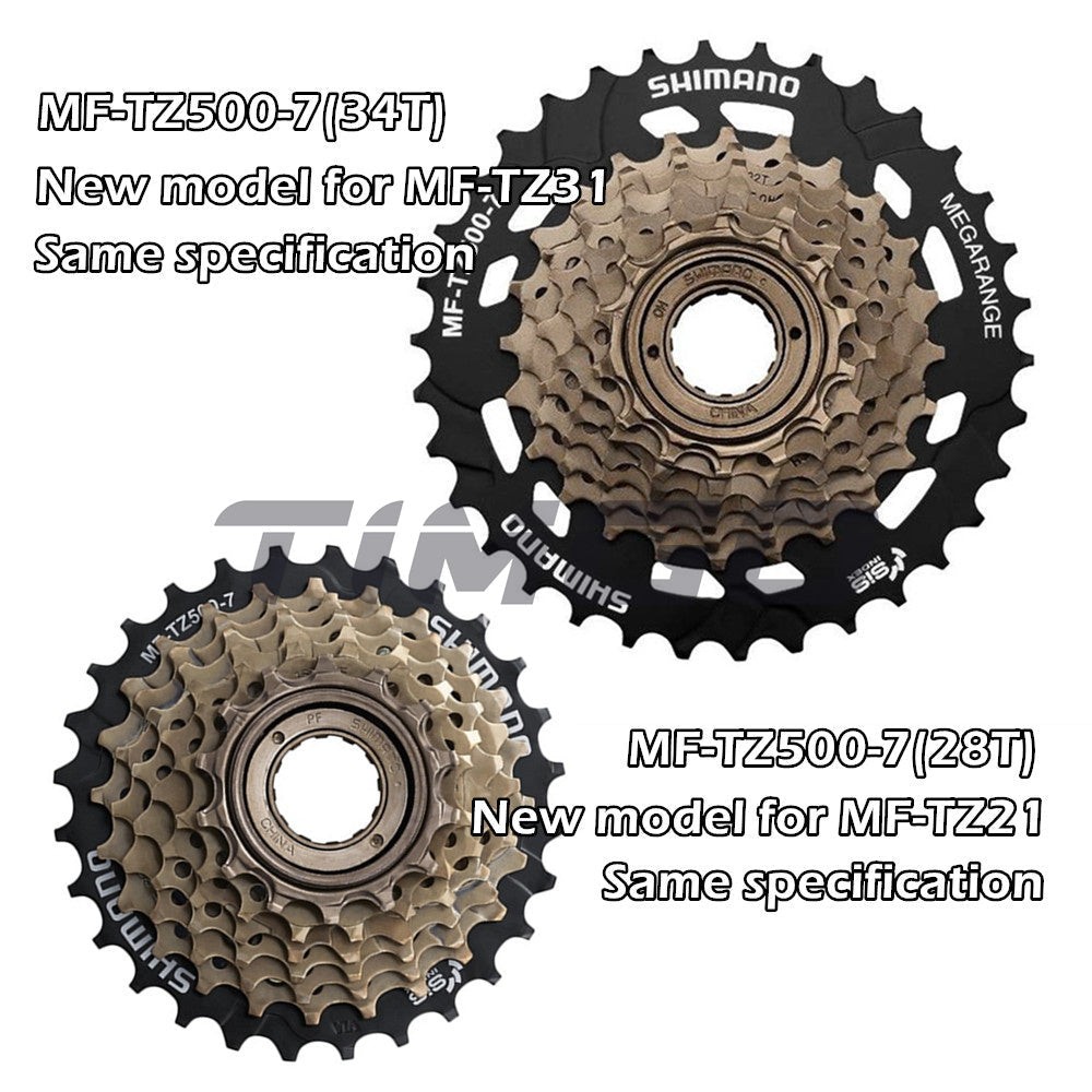 Shimano Tourney MF-TZ30 MF-TZ500 6/7 Speed Freewheel Screw On Thread Type