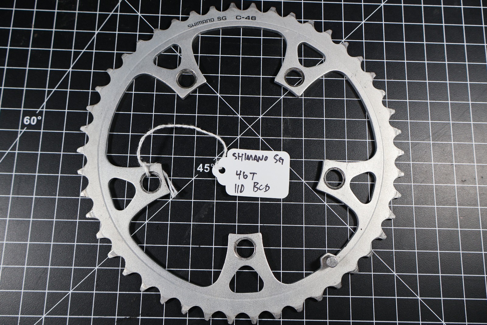 Shimano Chainring 46T SG 110mm 5 Bolt Vintage C-46 Good Condition