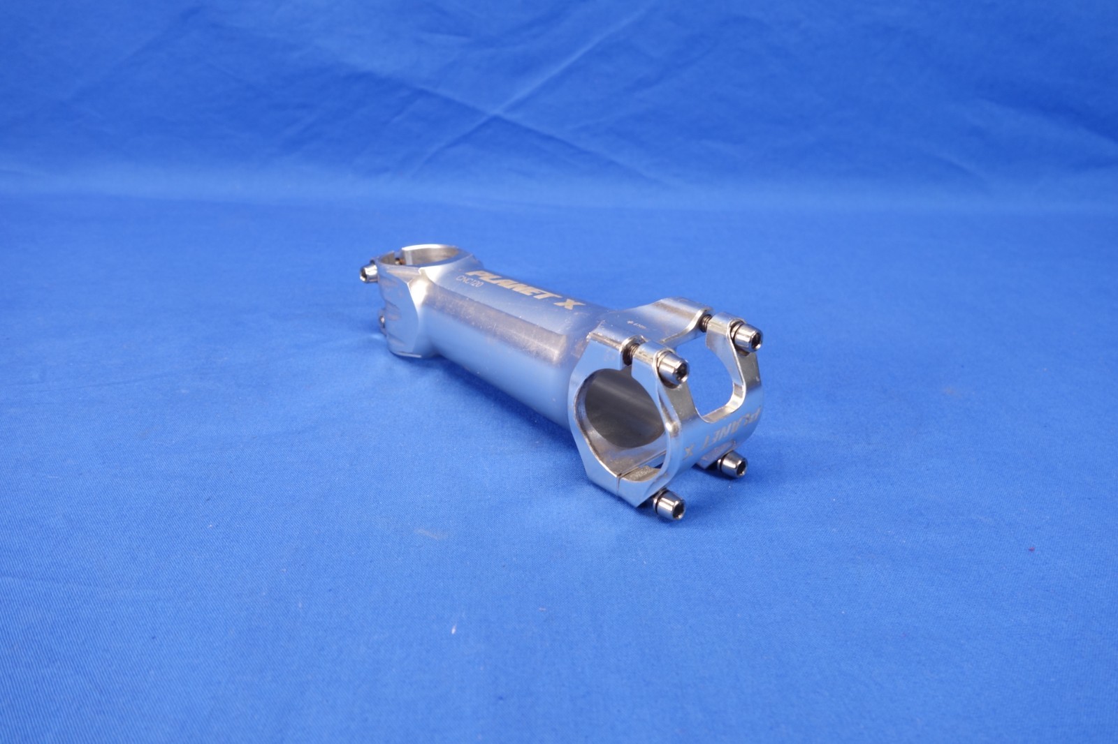 Planet X CNC120 Machined Silver Aluminum Bike Stem: 120mm Length x 31.8mm Clamp