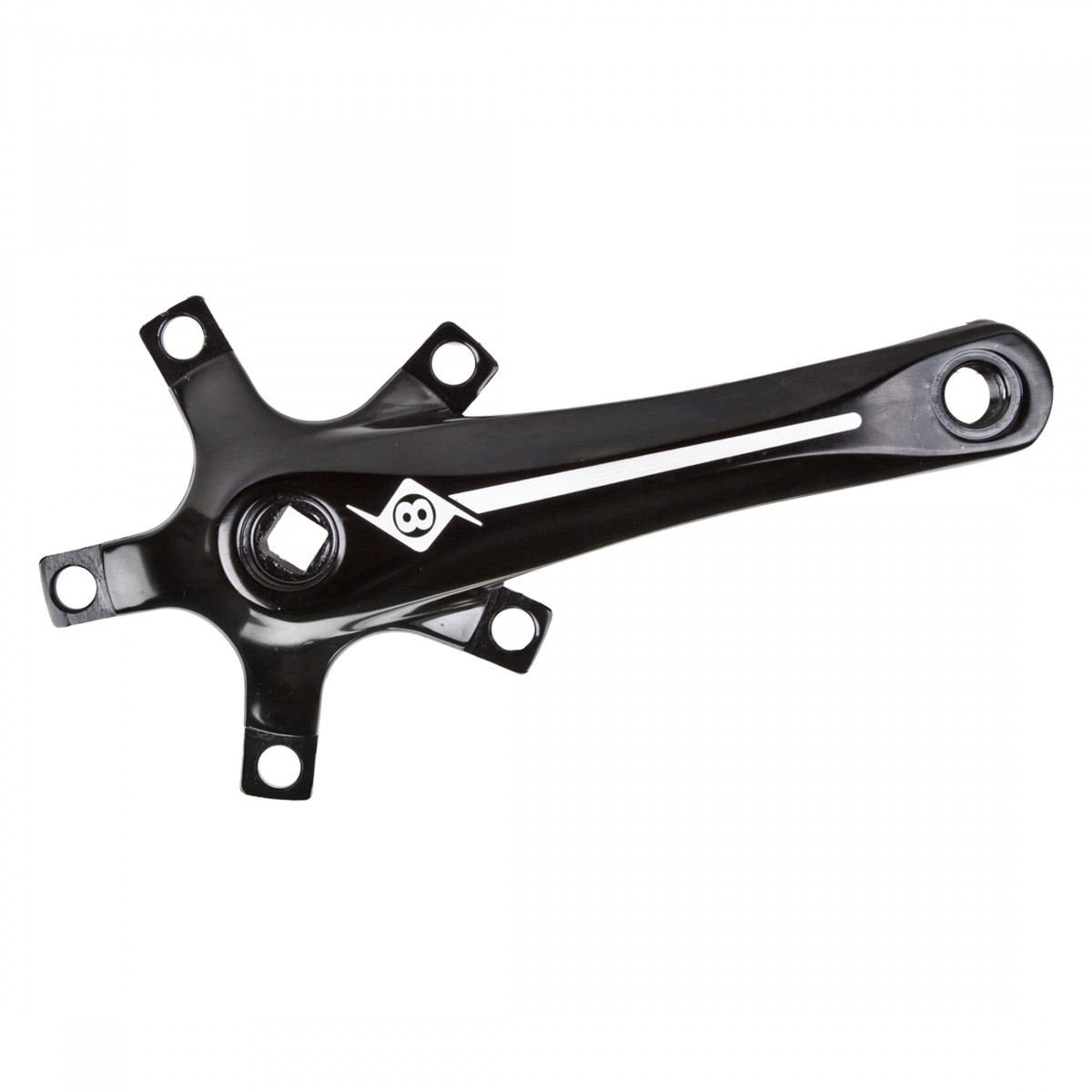 Origin8 Alloy Crank Set 1x 155mm 110x5B No Chainring BLK
