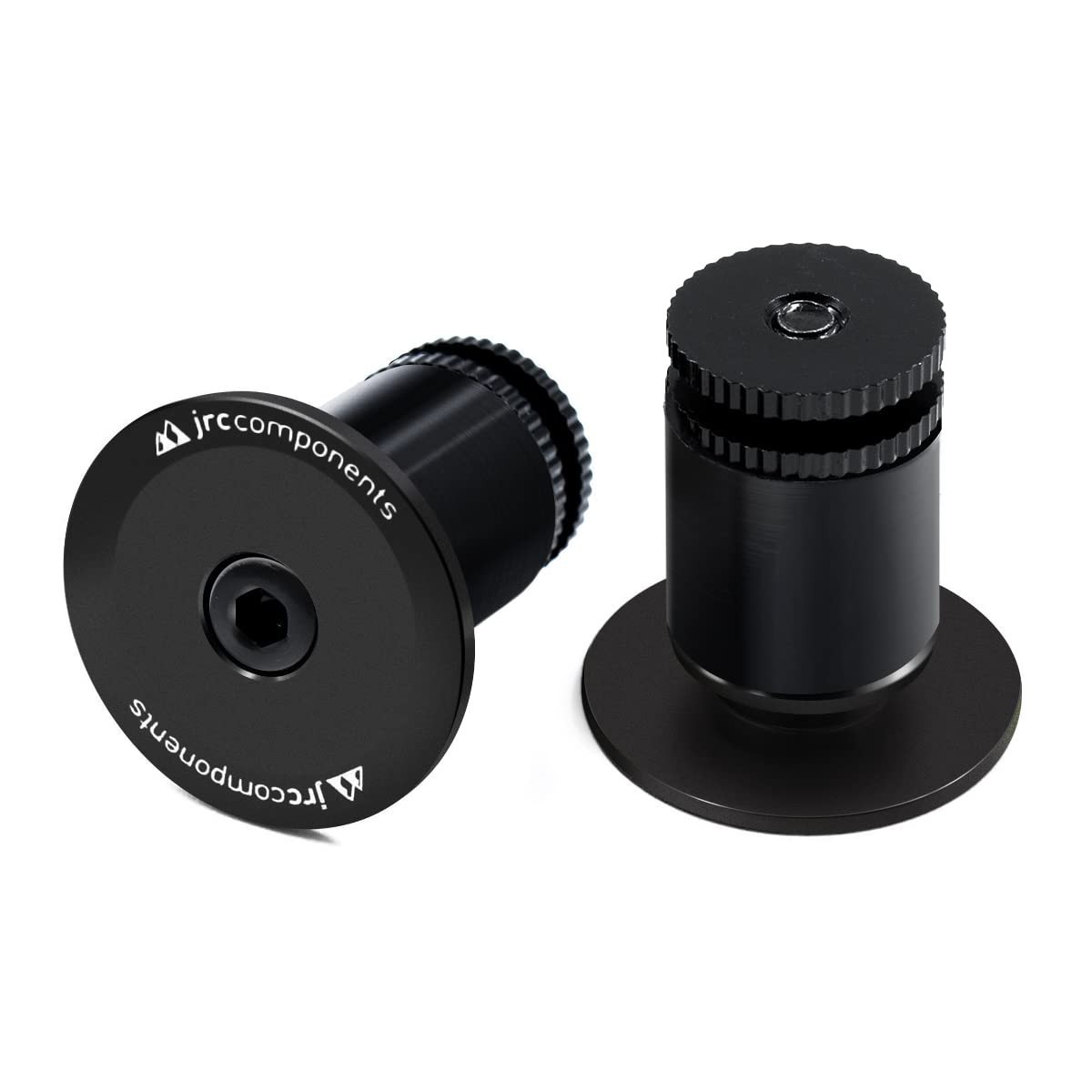 25mm Gunmetal Aluminum Handlebar End Plugs – Bike Accessories, Durable & Stylish