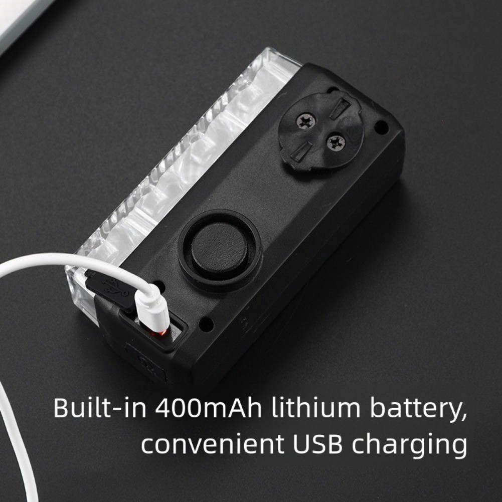 Adjustable Light Modes Cycling Safety LED Bike Light 120dB Volume Controller