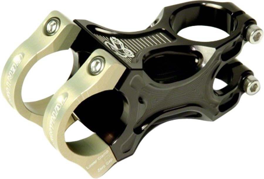 Renthal Apex Stem – 60mm, 31.8 Clamp, +/-6, 1 1/8″, Aluminum, Black/Gold