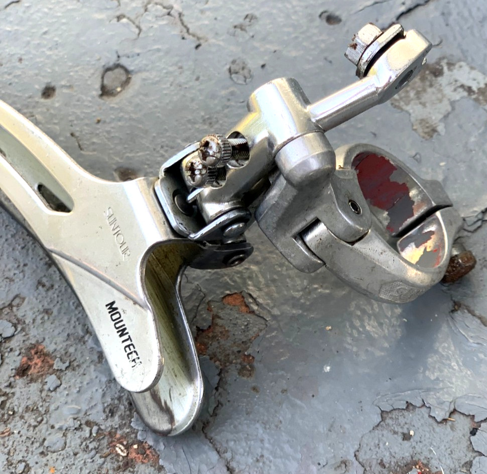 Vintage 1980s SUNTOUR MOUNTECH Front Derailleur 28.6 Clamp-On MTB Touring Triple