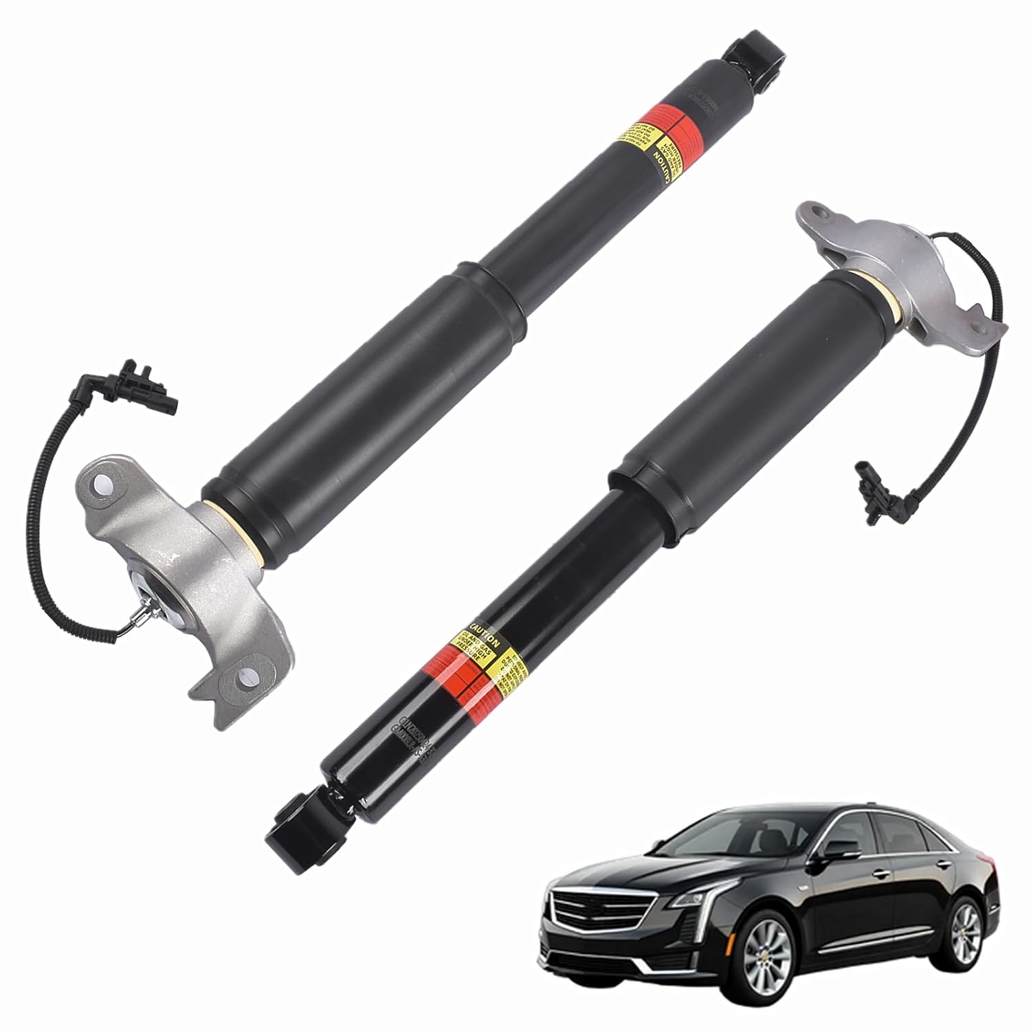 Rear Shock Absorbers Struts Pair w Upper Mount Electric Assembly Suspension