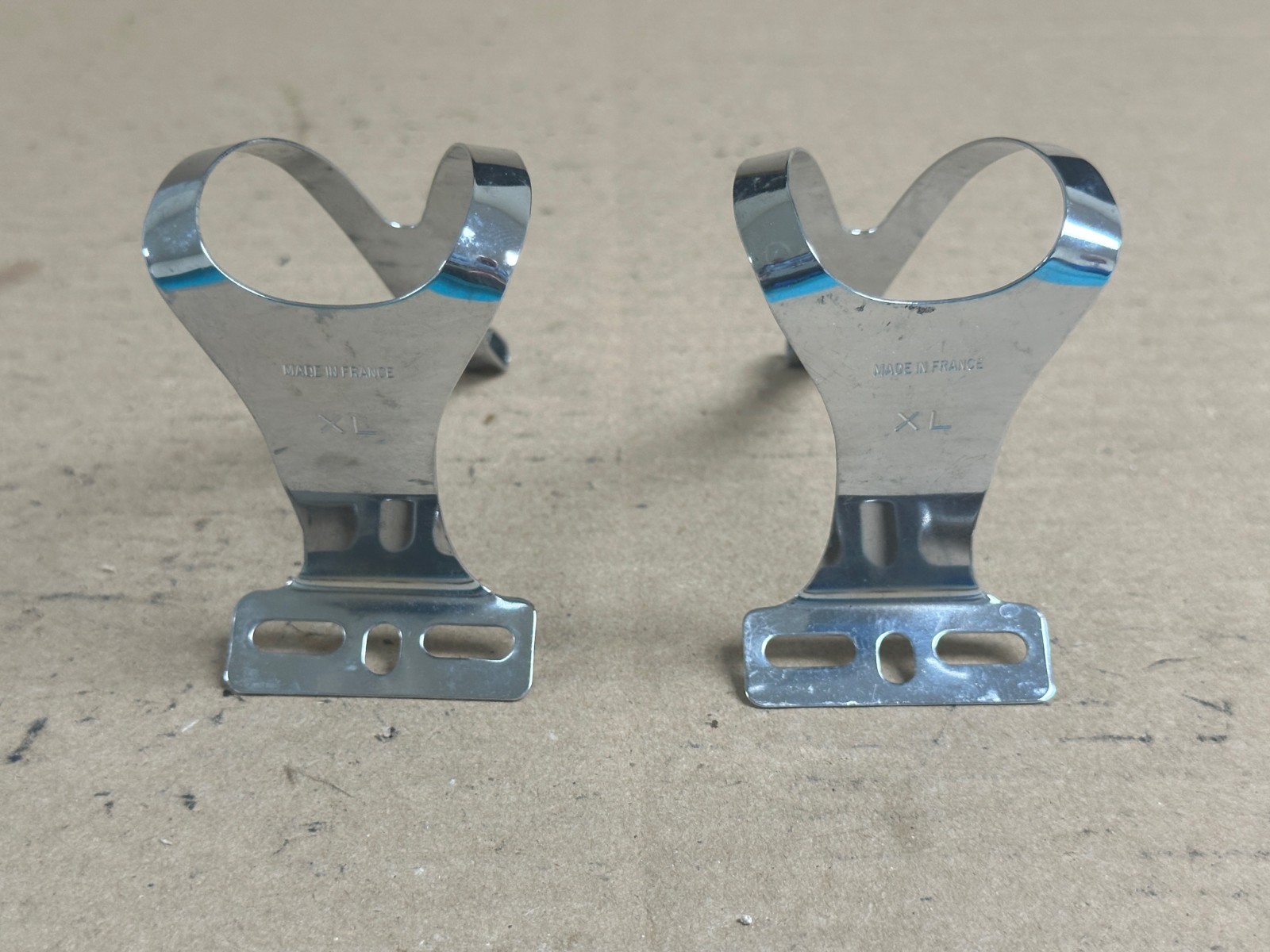 NOS Christophe Special Chromed Steel Toe Clips XL