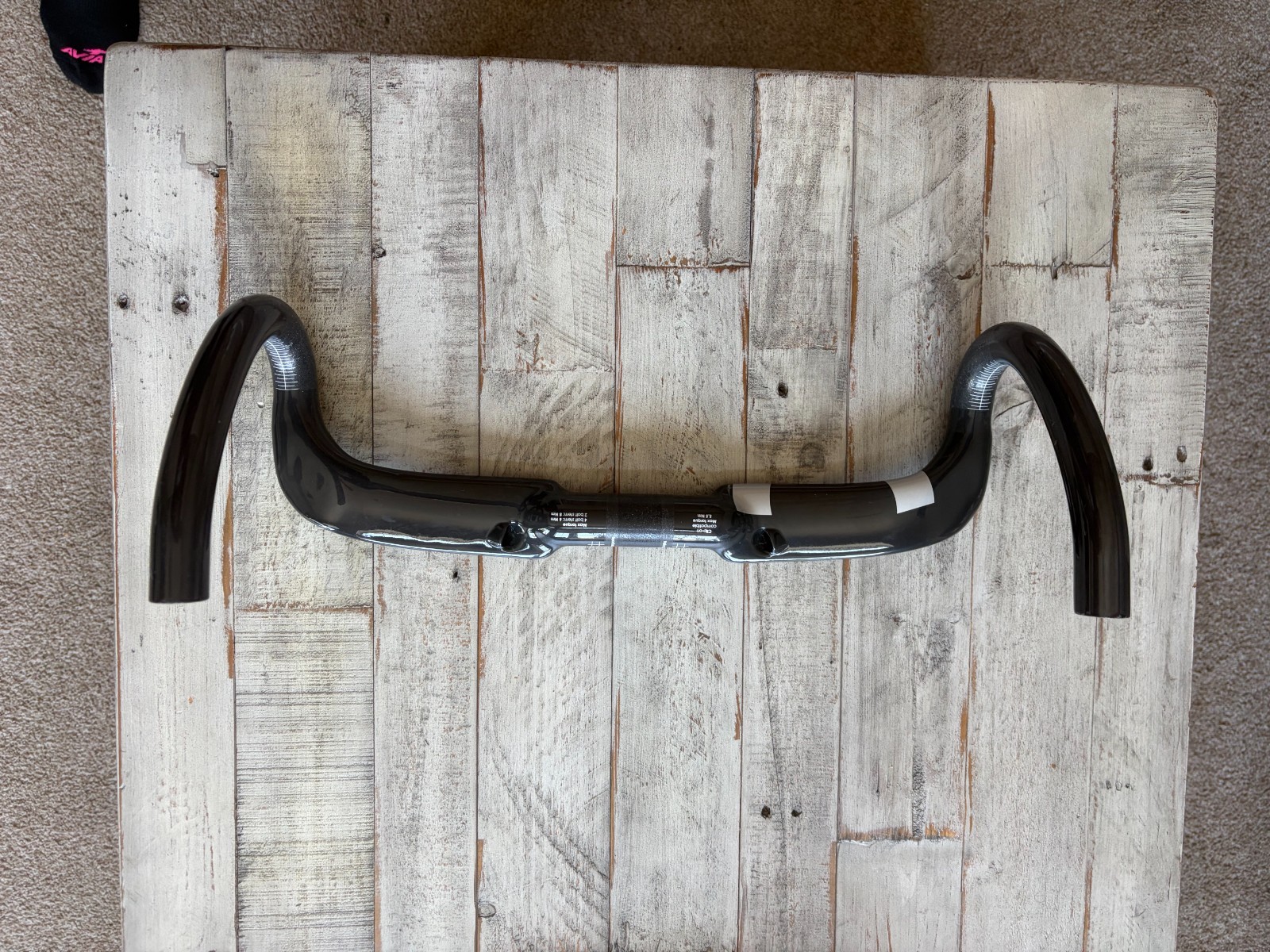 3T Full Carbon Road Bike Handlebar 31.8mm Black/Silver 420 mm