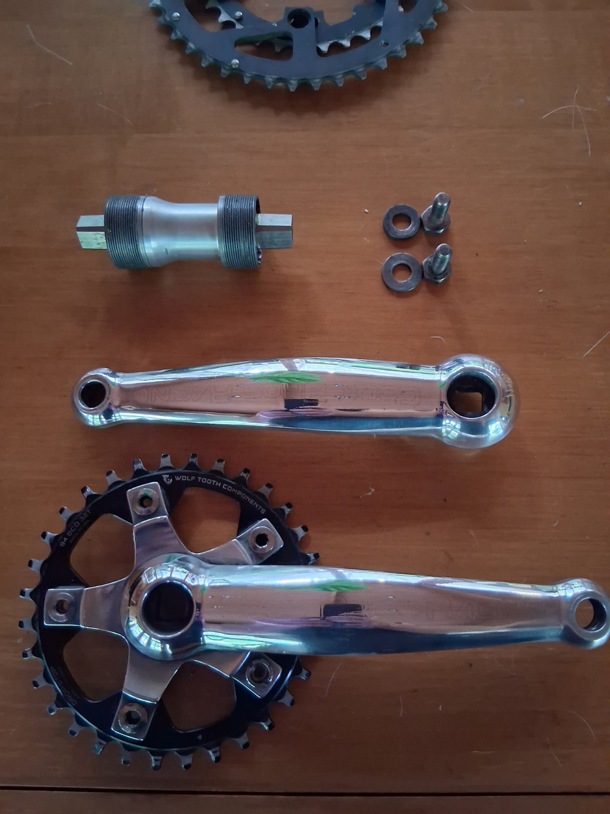 Cook Bros. Racing F-Series Cranks 175mm,Syncros BB,WolfTooth 32T+RaceFace 44/32