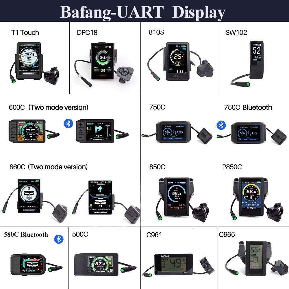 LCD Color Display Instrument 36V 48V 52V P860C 860C P850C 600C C965 DPC18 BF-UAR