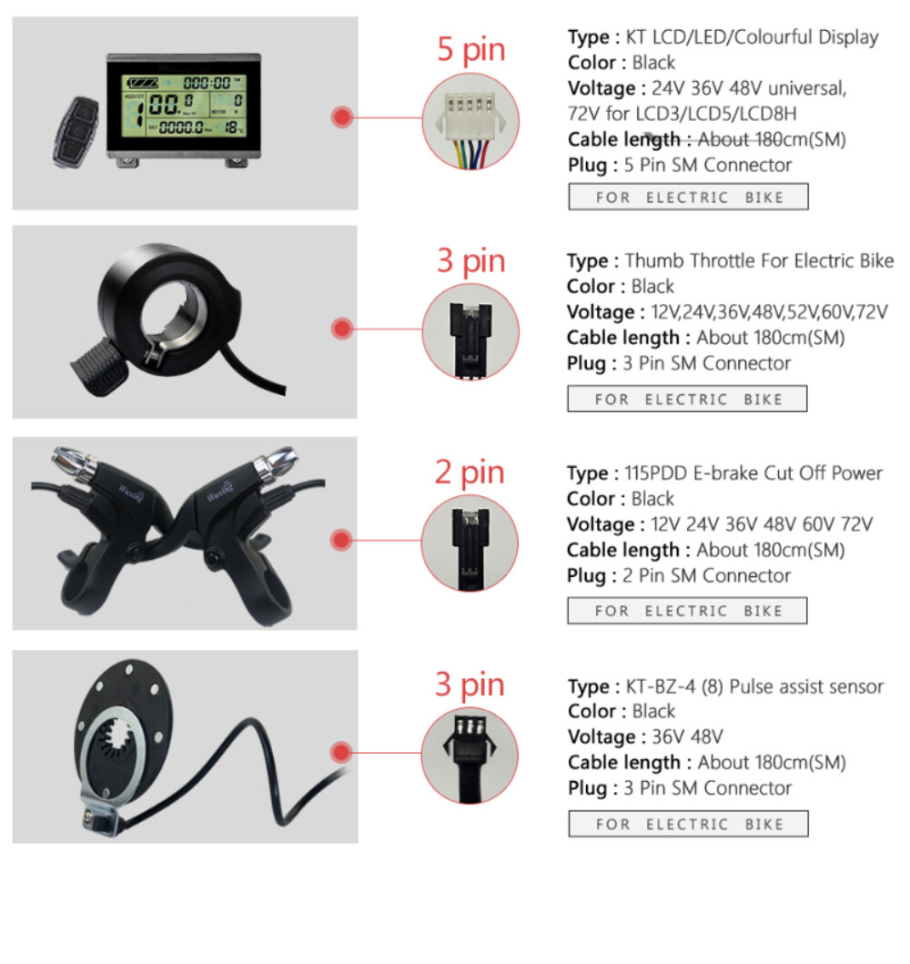48V 2000W Electric Bicycle Front Motor Wheel Conversion Kit 20-29 Inch /700c