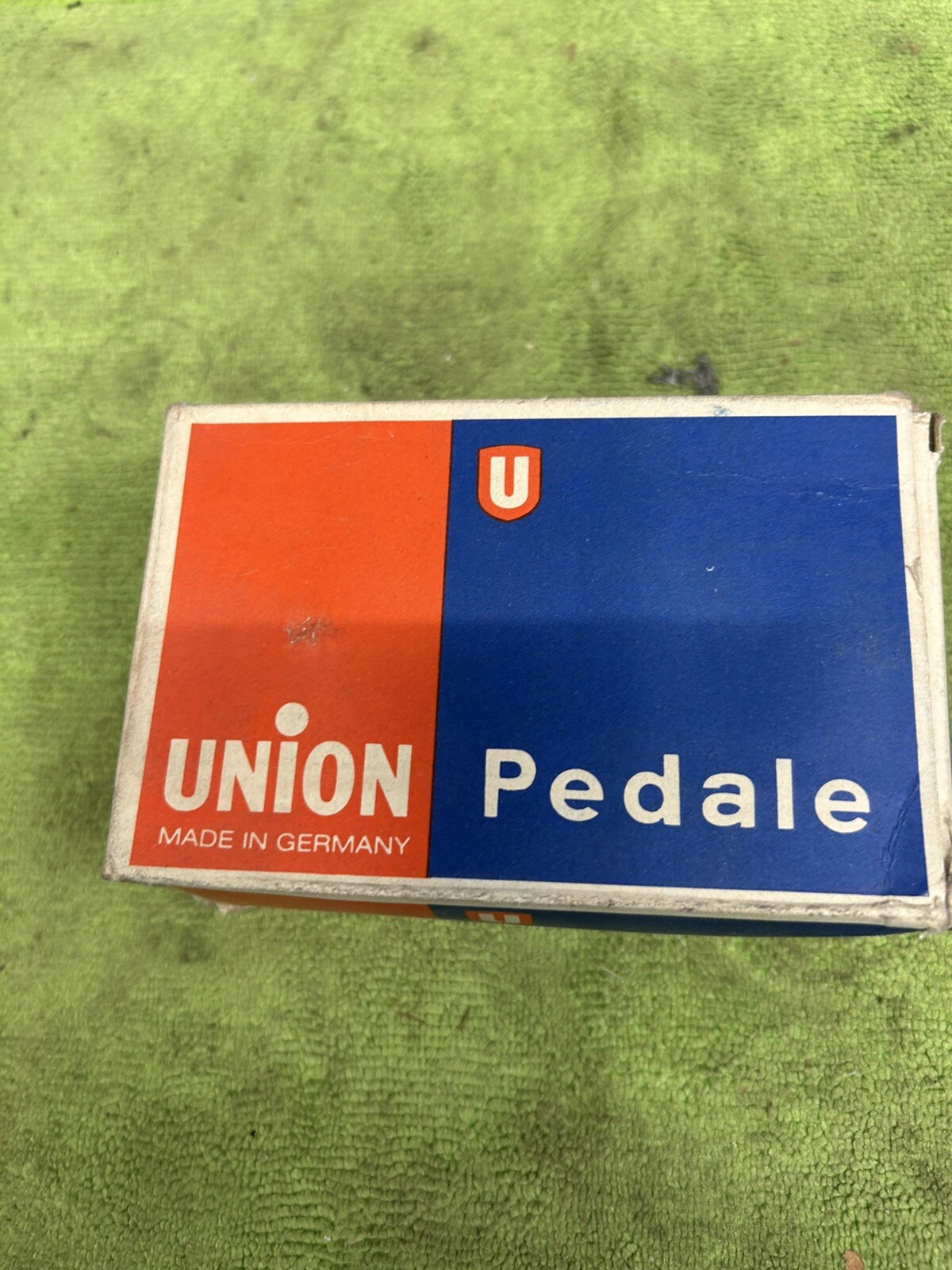 VINTAGE NOS UNION PEDALS BLOCK 1/2 “ MUSCLE BIKE RUBBER 3” GERMANY
