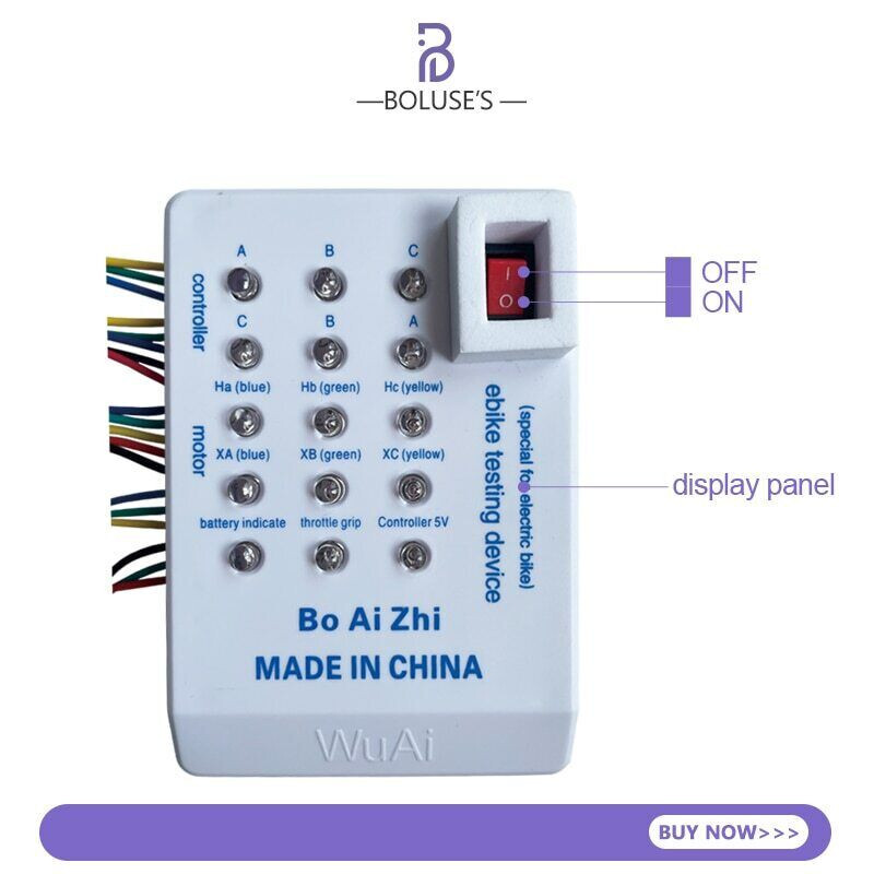 Brushless Motor Tester Ebike Testing Device Electric Hall Tester Car Repair Tool