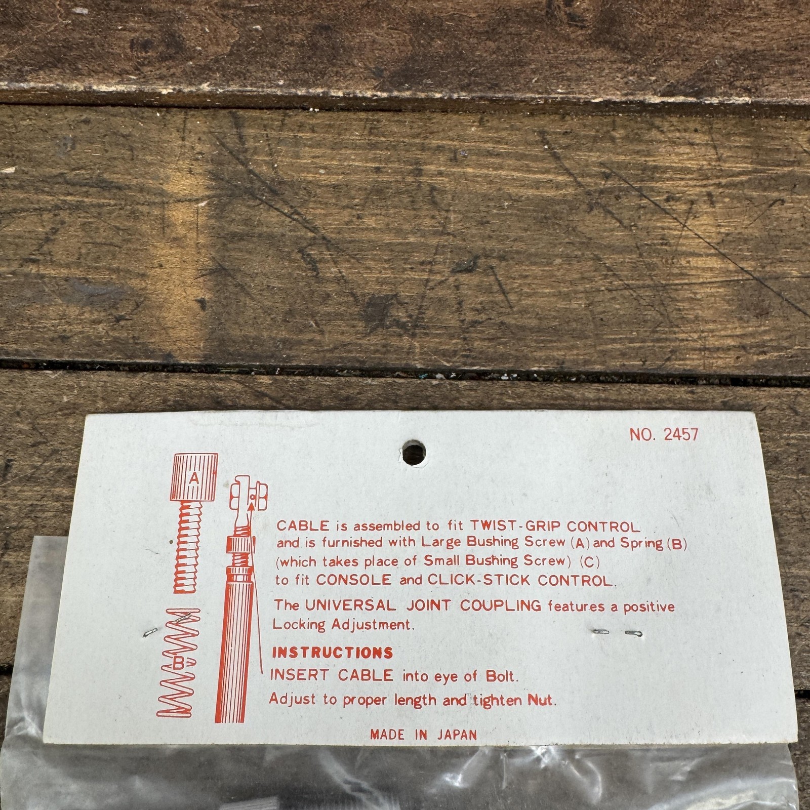Vintage Cateye 3-5 Speed Derailleur Cable Set White Shimano Twist Grip NOS