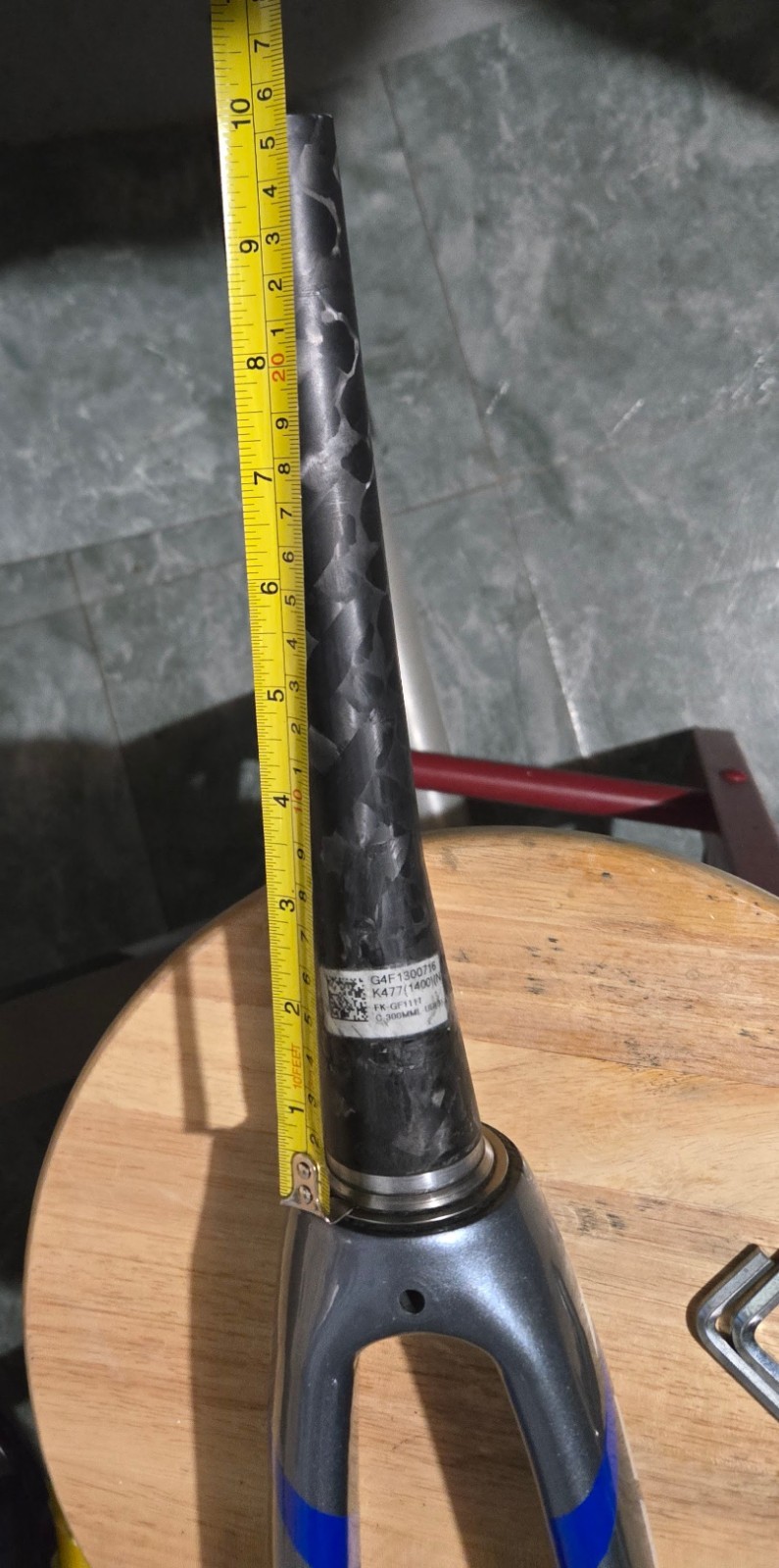 Fuji FC-440 Carbon Fork Tapered 700c Threadless Rim Brake