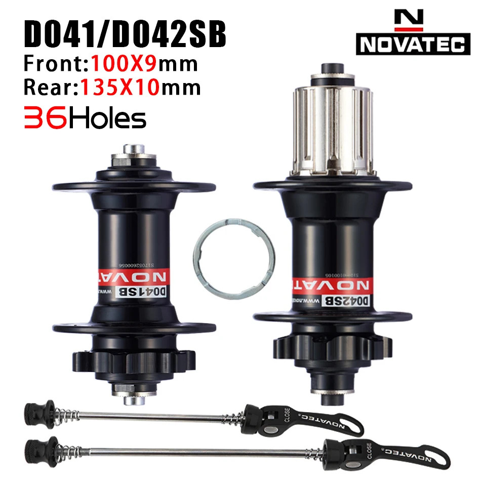 NOVATEC Mountain Bike Hub D041SB D042SB 32/36 Holes Mtb Bushing for 8/9/10/11 Sp
