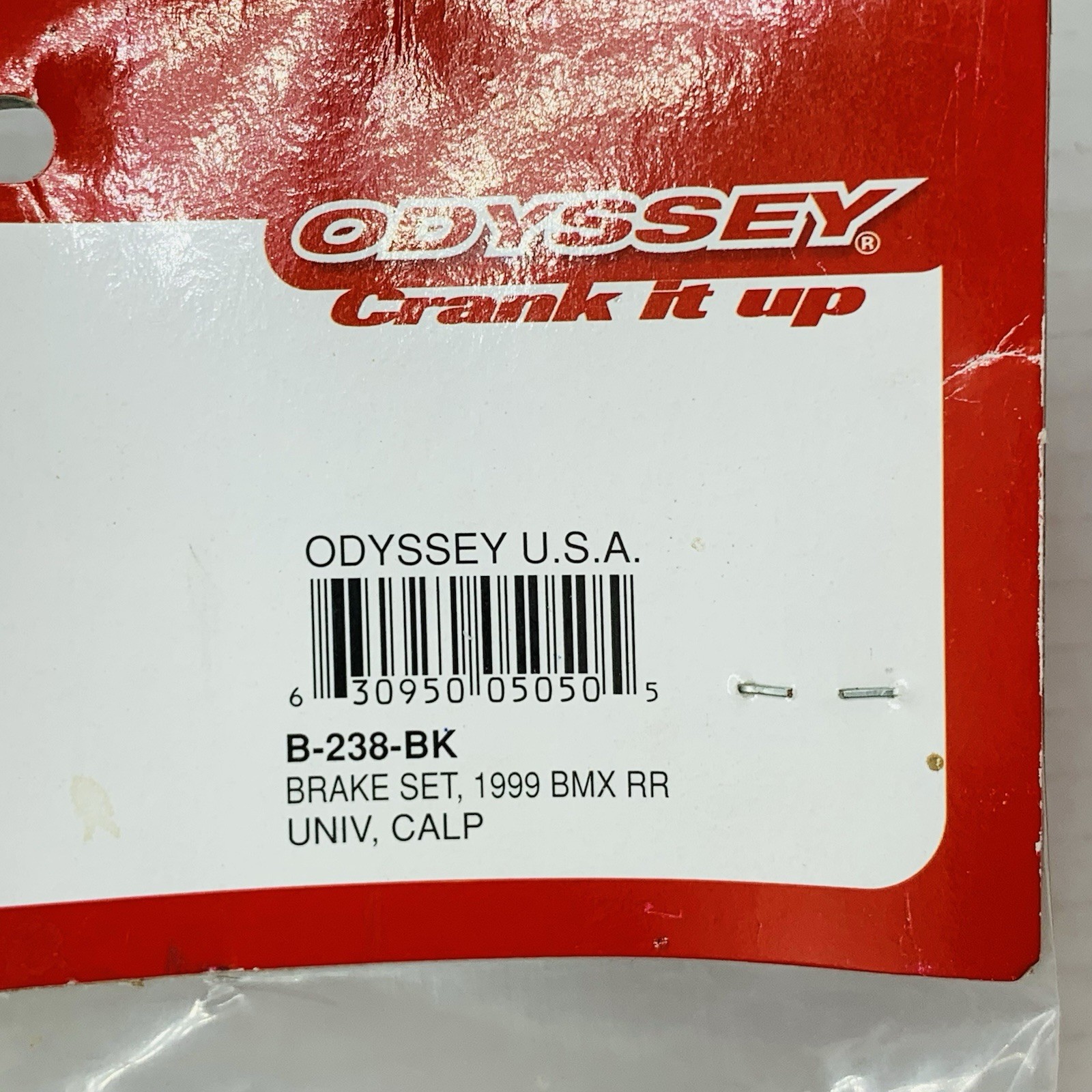 Vintage Odyssey 1999 BMX Rear Caliper Brake Black Lever Cable NOS Kit Single