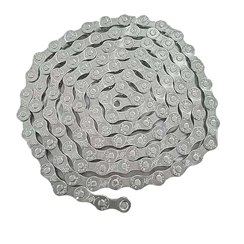 Universal 6 7 8 Speed Bike Chain, Nickel Plated Anti-Rust Chain for Silver