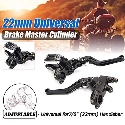 Universal 7/8″ 22mm Motorcycle Brake Lever Handlebar Brake Master Cylinder