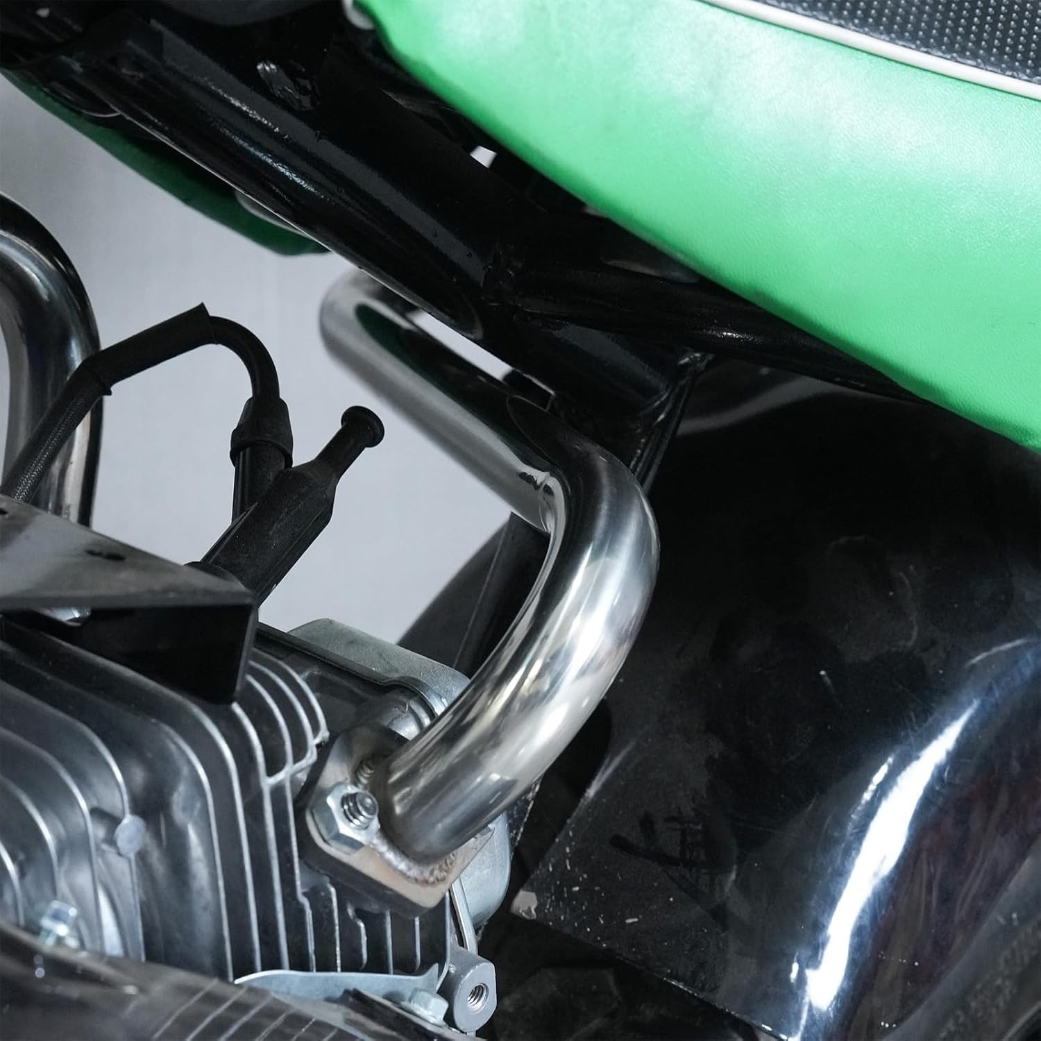 Burn-Free Right Long Pipe for Baja Warrior & Heat Mini Bikes – Stainless Steel