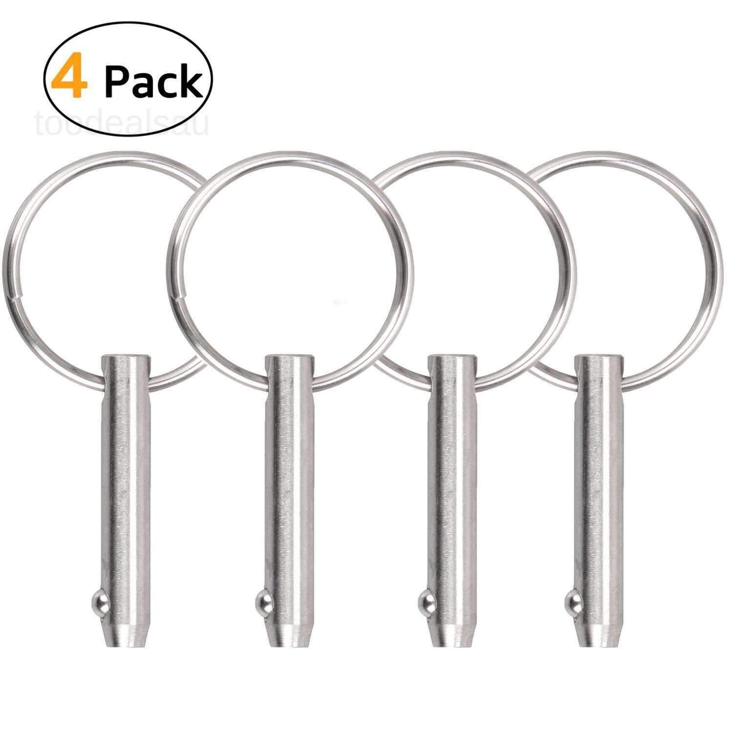 Quick Release Pin Bimini Top Diameter 0.25 4 Pieces